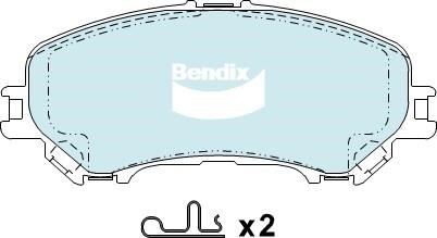 Bendix USA DB2345 4WD Brake Pad Set, disc brake DB23454WD