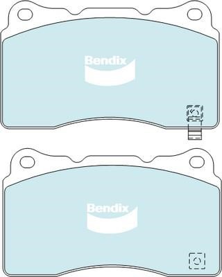 Bendix USA DB1678 HD Brake Pad Set, disc brake DB1678HD