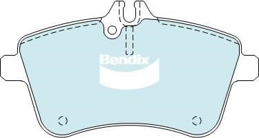 Bendix USA DB2233 EURO+ Brake Pad Set, disc brake DB2233EURO