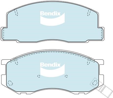 Bendix USA DB1276 -4WD Brake Pad Set, disc brake DB12764WD