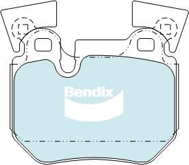 Bendix USA DB2196 EURO+ Brake Pad Set, disc brake DB2196EURO