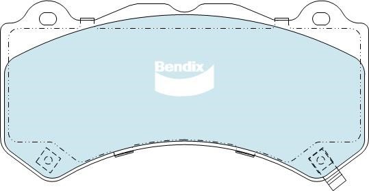 Bendix USA DB2375 4WD Brake Pad Set, disc brake DB23754WD