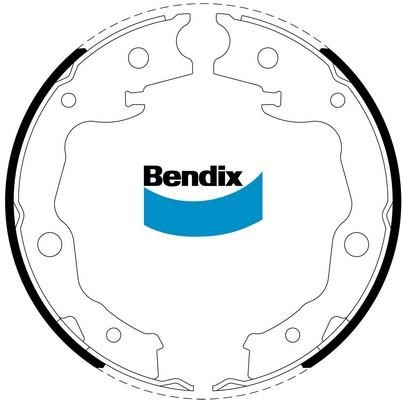 Bendix USA BS5257 Drum brake shoes rear, set BS5257