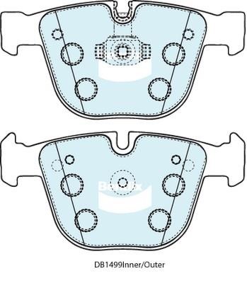 Bendix USA DB1499 ULT Brake Pad Set, disc brake DB1499ULT