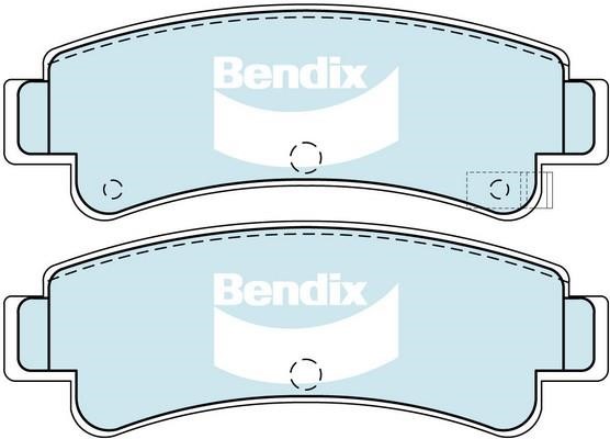 Bendix USA DB1211 GCT Brake Pad Set, disc brake DB1211GCT