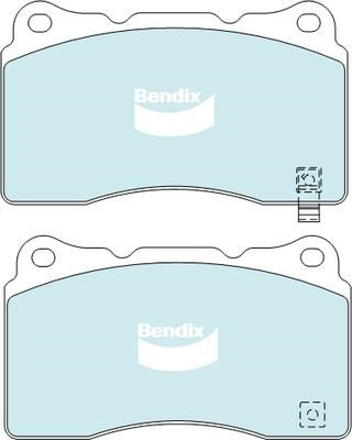 Bendix USA DB1678 GCT Brake Pad Set, disc brake DB1678GCT