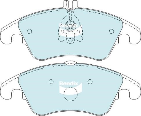 Bendix USA DB2183 EURO+ Brake Pad Set, disc brake DB2183EURO