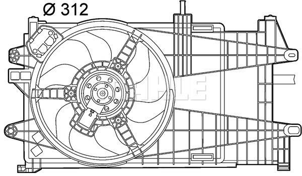 Wilmink Group WG2180543 Hub, engine cooling fan wheel WG2180543