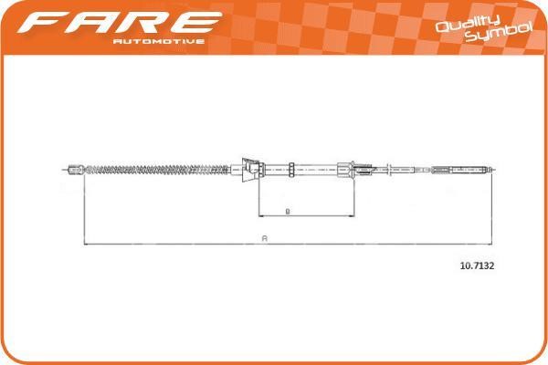 Fare 19264 Cable Pull, parking brake 19264