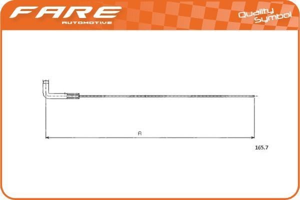 Fare 28572 Cable, starter 28572