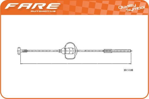Fare 18289 Cable Pull, parking brake 18289
