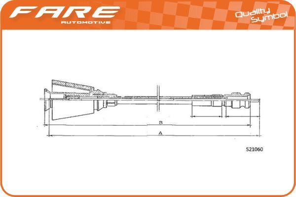 Fare 27660 Tacho Shaft 27660