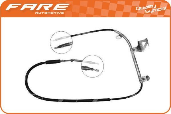 Fare 17736 Cable Pull, parking brake 17736