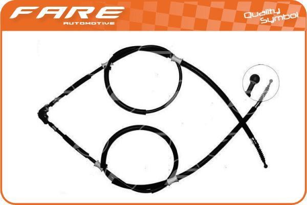Fare 18680 Cable Pull, parking brake 18680