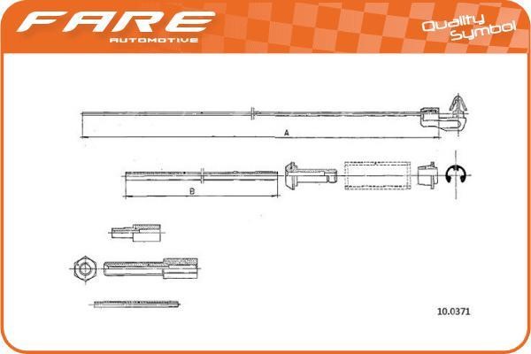 Fare 25885 Accelerator cable 25885