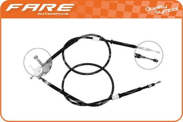 Fare 18658 Cable Pull, parking brake 18658