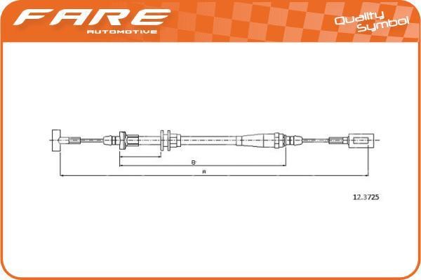 Fare 18139 Cable Pull, parking brake 18139