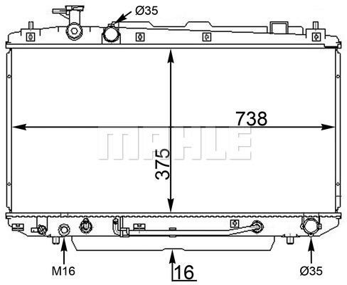 Wilmink Group WG2182755 Radiator, engine cooling WG2182755