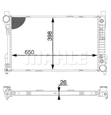 Wilmink Group WG2182791 Radiator, engine cooling WG2182791