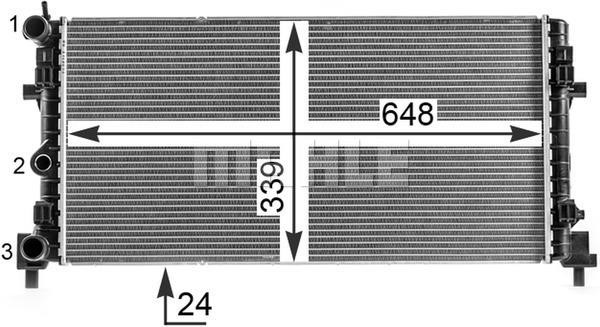 Radiator, engine cooling Wilmink Group WG2183072