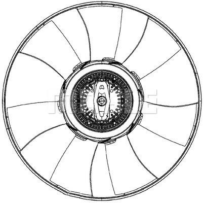 Wilmink Group WG2180838 Hub, engine cooling fan wheel WG2180838