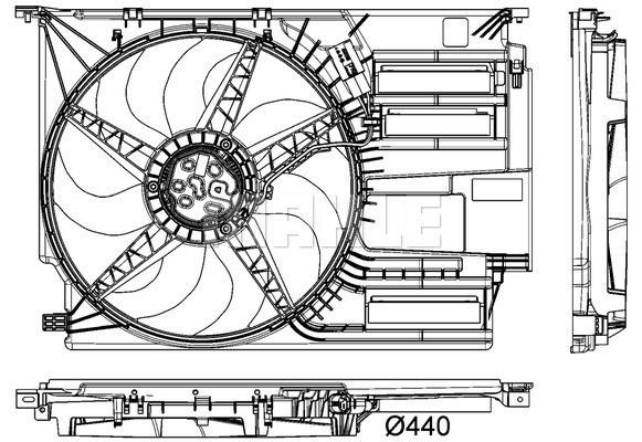 Wilmink Group WG2180764 Hub, engine cooling fan wheel WG2180764