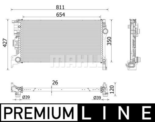 Wilmink Group WG2183295 Radiator, engine cooling WG2183295