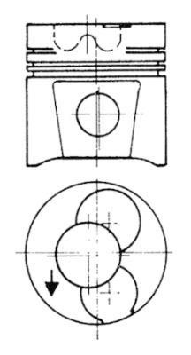 Wilmink Group WG1022570 Piston WG1022570