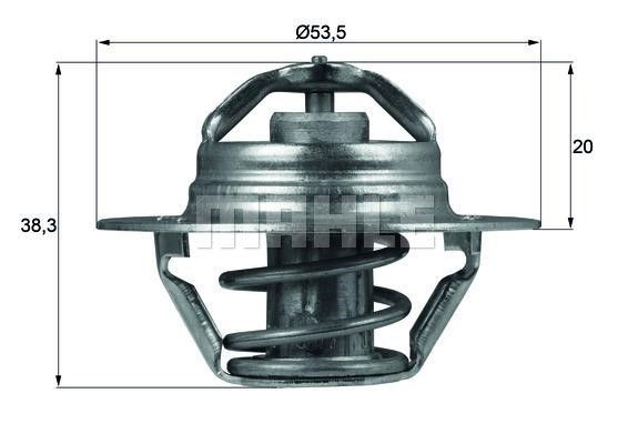 Wilmink Group WG1218008 Thermostat, coolant WG1218008