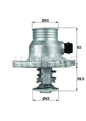 Wilmink Group WG1262819 Thermostat, coolant WG1262819