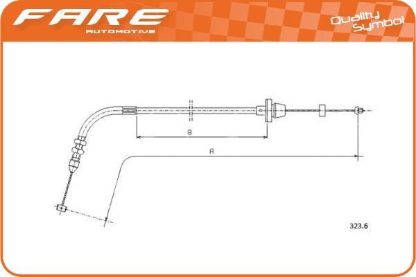 Fare 25669 Accelerator cable 25669