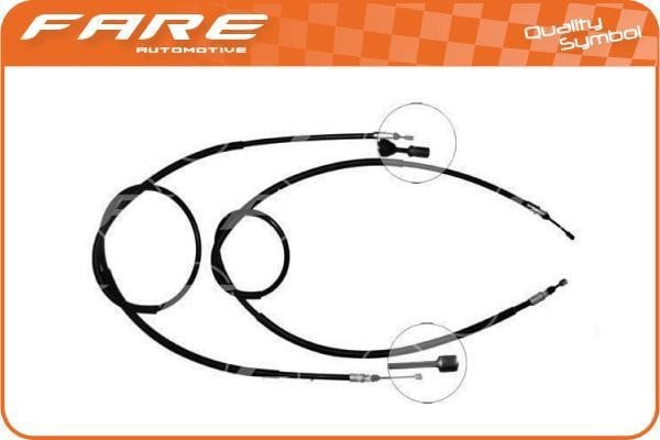 Fare 18893 Cable Pull, parking brake 18893