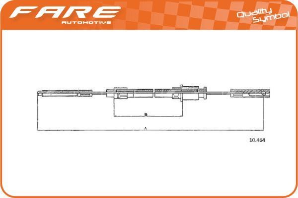 Fare 17819 Cable Pull, parking brake 17819