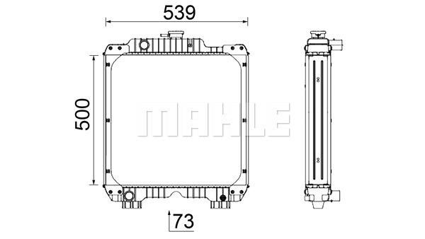 Wilmink Group WG2183242 Radiator, engine cooling WG2183242