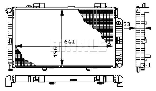 Radiator, engine cooling Wilmink Group WG2183436