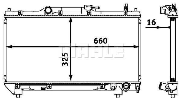 Wilmink Group WG2183734 Radiator, engine cooling WG2183734