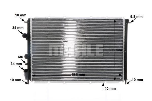 Radiator, engine cooling Wilmink Group WG2183168