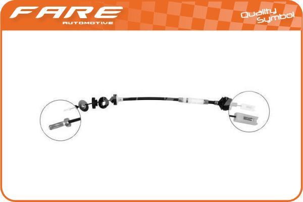 Fare 24452 Cable Pull, clutch control 24452
