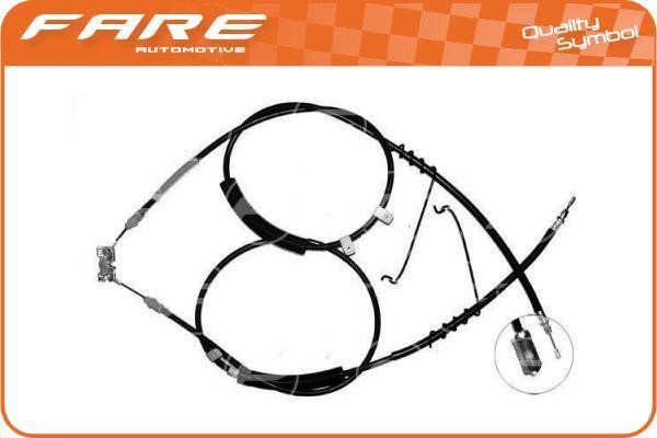 Fare 17587 Cable Pull, parking brake 17587