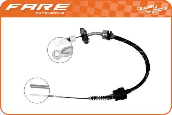 Fare 24252 Cable Pull, clutch control 24252