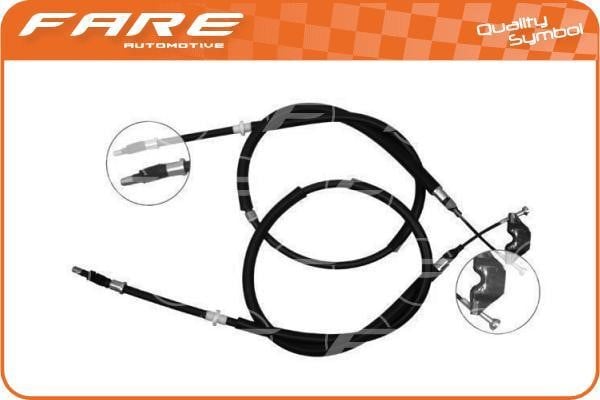 Fare 17597 Cable Pull, parking brake 17597