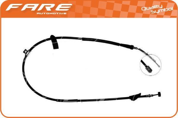 Fare 18647 Cable Pull, parking brake 18647