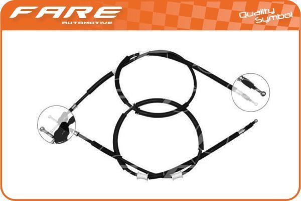 Fare 18670 Cable Pull, parking brake 18670