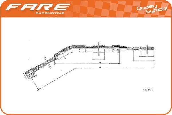 Fare 19226 Cable Pull, parking brake 19226