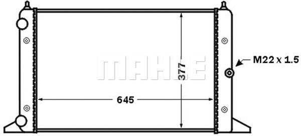 Radiator, engine cooling Wilmink Group WG2182721