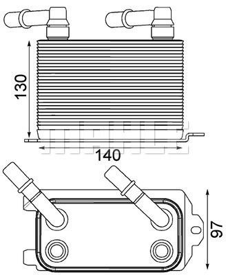 Wilmink Group WG2181182 Oil Cooler, automatic transmission WG2181182