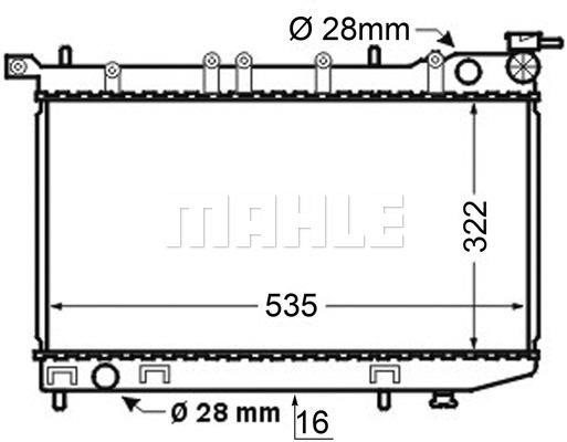 Wilmink Group WG2182482 Radiator, engine cooling WG2182482