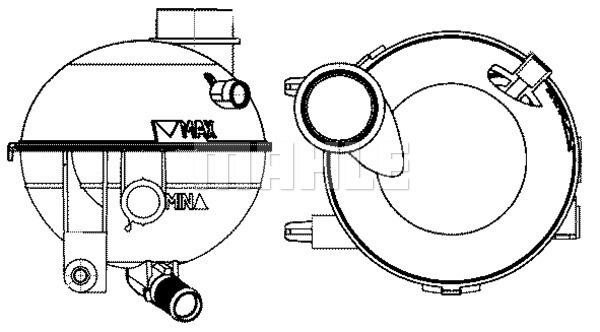 Wilmink Group WG2184302 Expansion Tank, coolant WG2184302