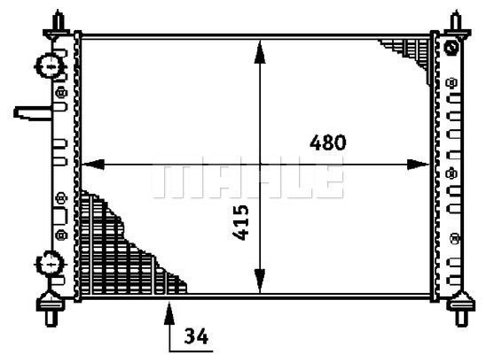 Wilmink Group WG2183839 Radiator, engine cooling WG2183839