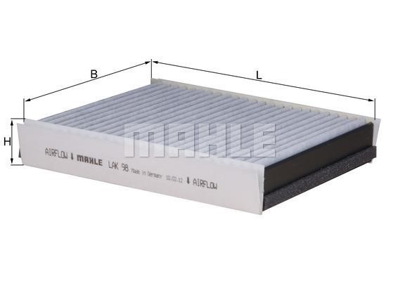 Activated Carbon Cabin Filter Wilmink Group WG1215734